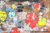 Luftballons 12 - abstrakte moderne Kunst Malerei